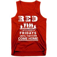 I wear Red On Fridays Until They All Come Home Tank Top