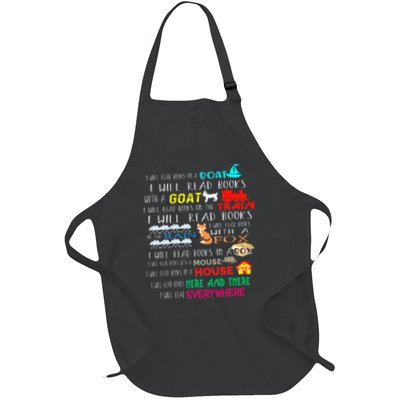 I Will Read Books On A Boat & Everywhere Reading Gifts Full-Length Apron With Pockets