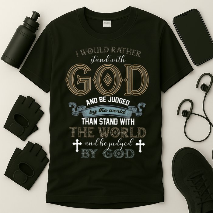 I Would Rather Stand With God And Be Judged By The World T-Shirt