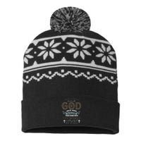 I Would Rather Stand With God And Be Judged By The World USA-Made Snowflake Beanie