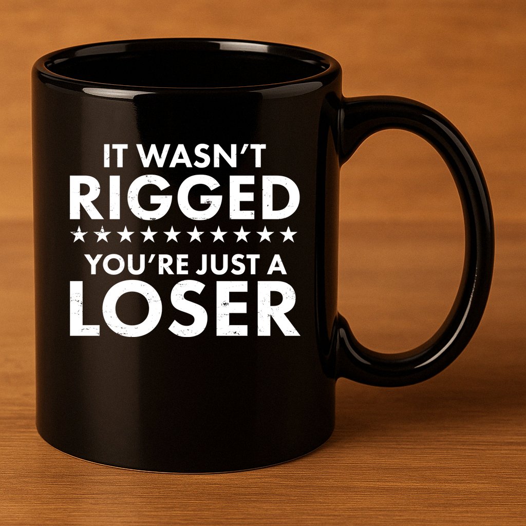 It Wasn't Rigged You're Just A Loser 11oz C Handle Ceramic Mug
