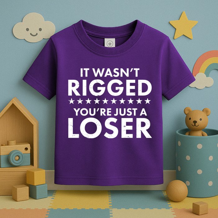 It Wasn't Rigged You're Just A Loser Toddler T-Shirt