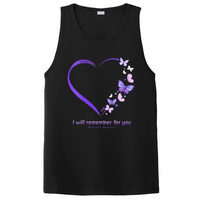 I Will Remember For You Butterfly Alzheimers Awareness PosiCharge Competitor Tank