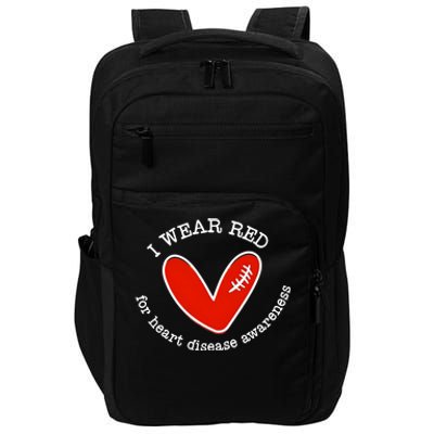 I Wear Red For Heart Disease Awareness Month Impact Tech Backpack