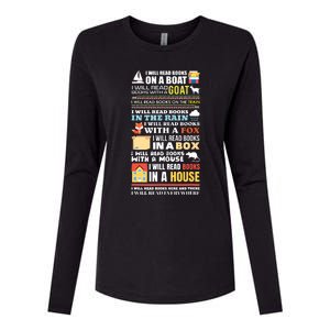 I Will Read Books On A Boat Reading Gift For Readers Womens Cotton Relaxed Long Sleeve T-Shirt