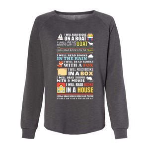 I Will Read Books On A Boat Reading Gift For Readers Womens California Wash Sweatshirt