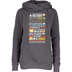 I Will Read Books On A Boat Reading Gift For Readers Womens Funnel Neck Pullover Hood