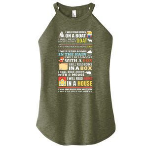 I Will Read Books On A Boat Reading Gift For Readers Women's Perfect Tri Rocker Tank