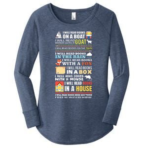 I Will Read Books On A Boat Reading Gift For Readers Women's Perfect Tri Tunic Long Sleeve Shirt