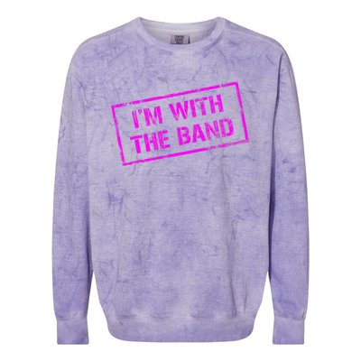 IM With Rock Concert Music Band Design Colorblast Crewneck Sweatshirt