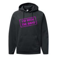 IM With Rock Concert Music Band Design Performance Fleece Hoodie