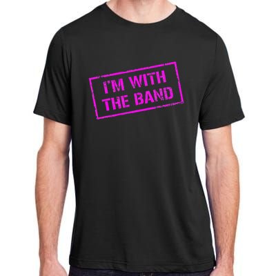 IM With Rock Concert Music Band Design Adult ChromaSoft Performance T-Shirt