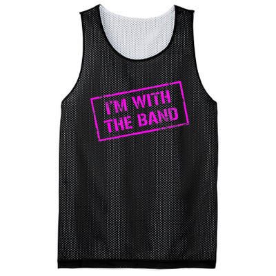 IM With Rock Concert Music Band Design Mesh Reversible Basketball Jersey Tank