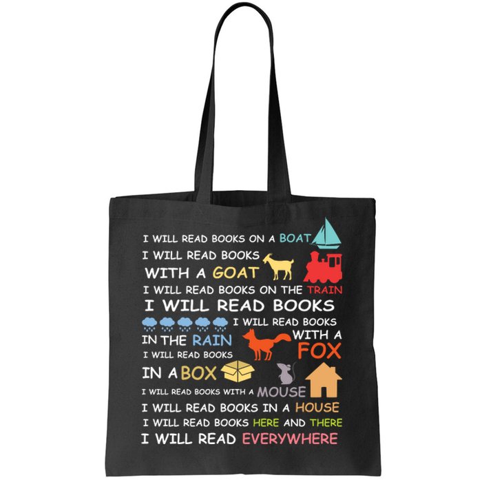 I Will Read Books Everywhere Reading Gifts For Book Lovers Tote Bag