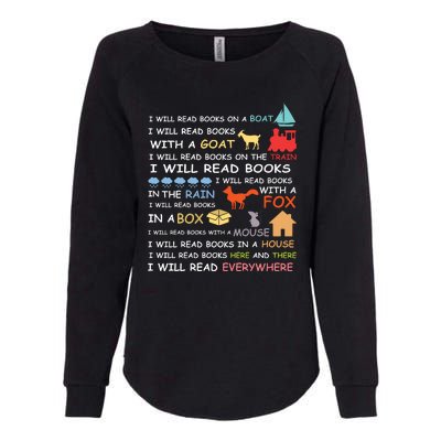 I Will Read Books Everywhere Reading Gifts For Book Lovers Womens California Wash Sweatshirt