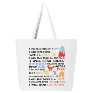 I Will Read Books Everywhere Reading Gifts For Book Lovers 25L Jumbo Tote