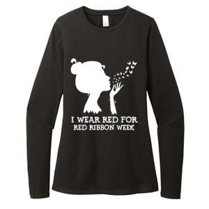 I Wear Red For Red Ribbon Week Awareness American Gift Womens CVC Long Sleeve Shirt