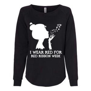 I Wear Red For Red Ribbon Week Awareness American Gift Womens California Wash Sweatshirt