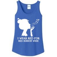 I Wear Red For Red Ribbon Week Awareness American Gift Ladies Essential Tank