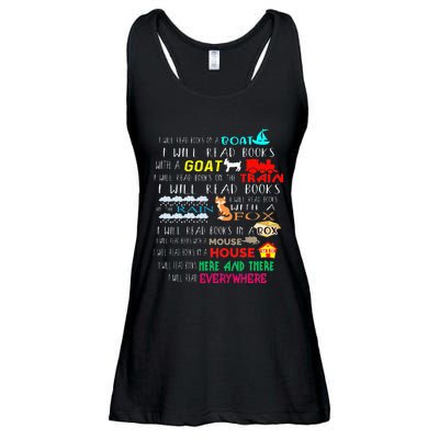 I Will Read Books On A Boat & Everywhere Reading Ladies Essential Flowy Tank