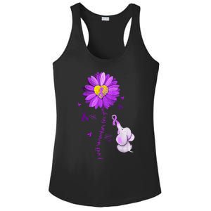 I Will Remember For You Elephant Alzheimers Awareness Ladies PosiCharge Competitor Racerback Tank