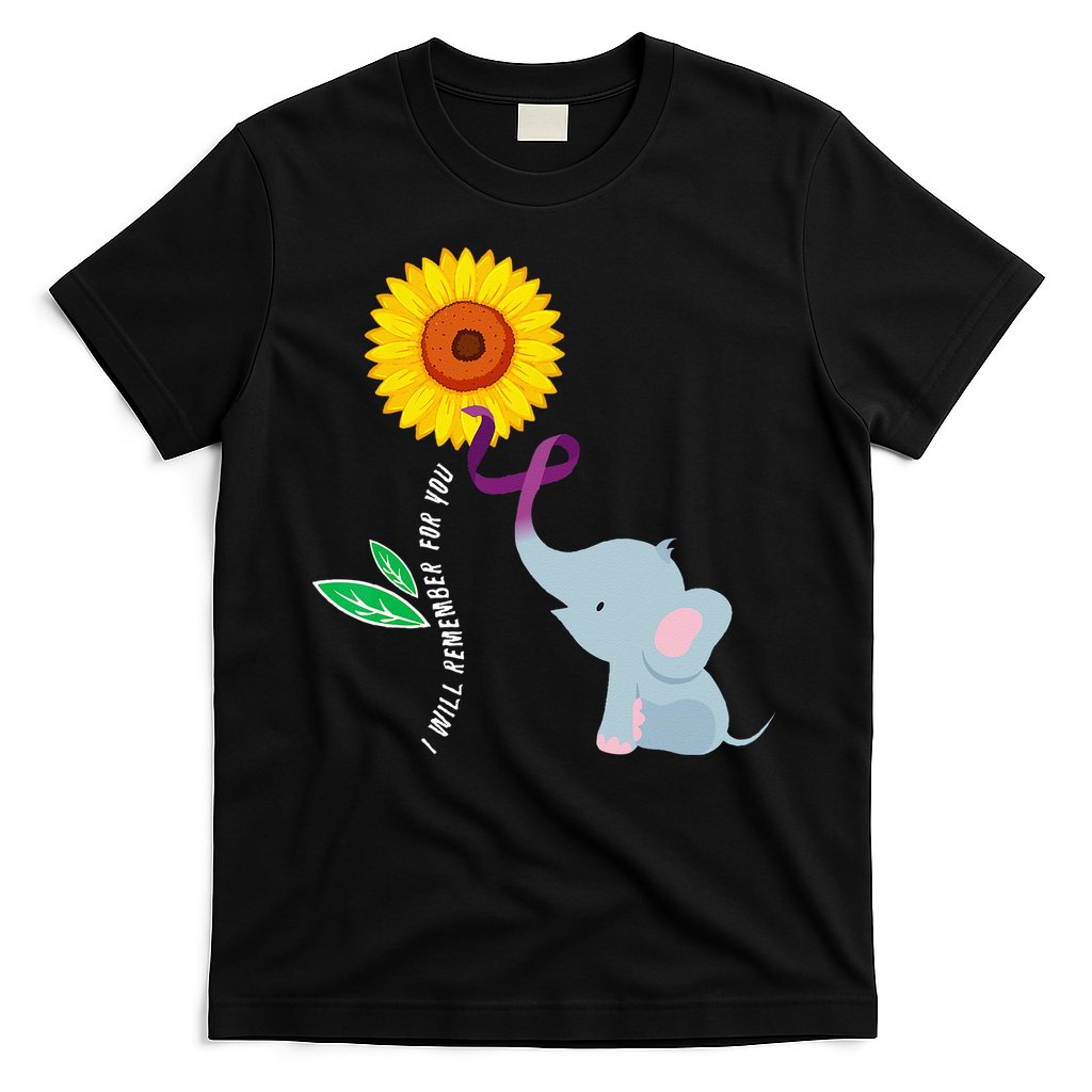 I Will Remember For You ALZ Dementia Alzheimers Awareness T-Shirt
