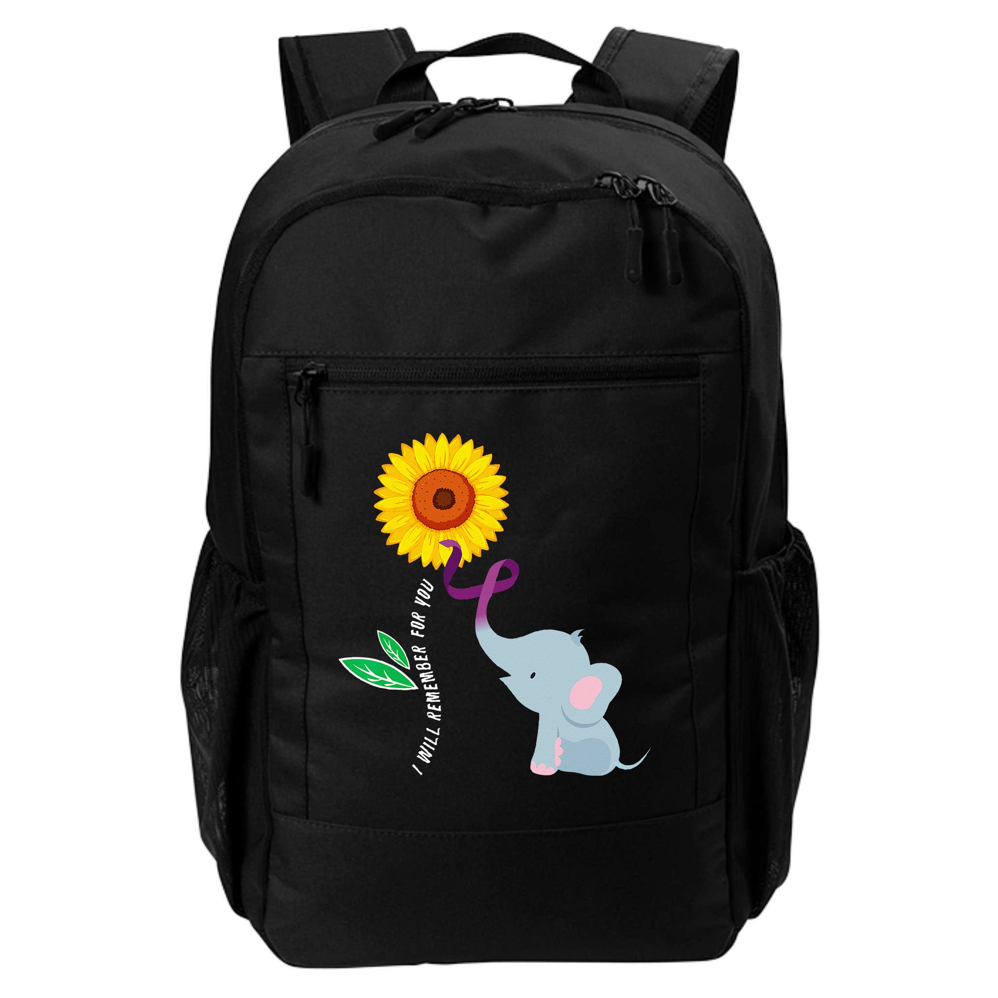 I Will Remember For You ALZ Dementia Alzheimers Awareness Backpack