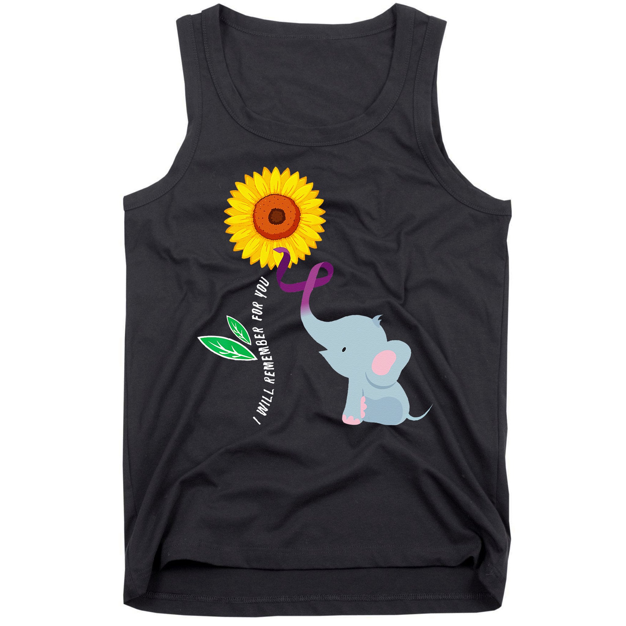 I Will Remember For You ALZ Dementia Alzheimers Awareness Tank Top