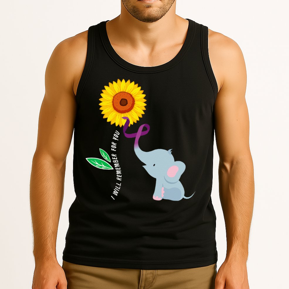 I Will Remember For You ALZ Dementia Alzheimers Awareness Tank Top
