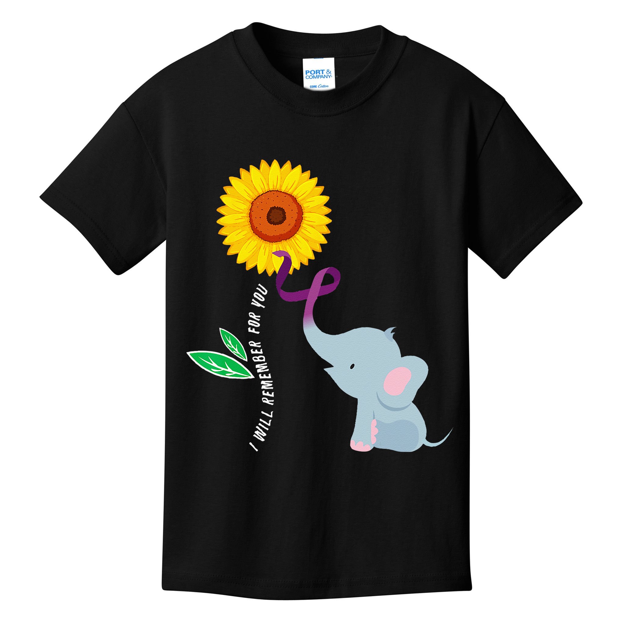 I Will Remember For You ALZ Dementia Alzheimers Awareness Kids T-Shirt