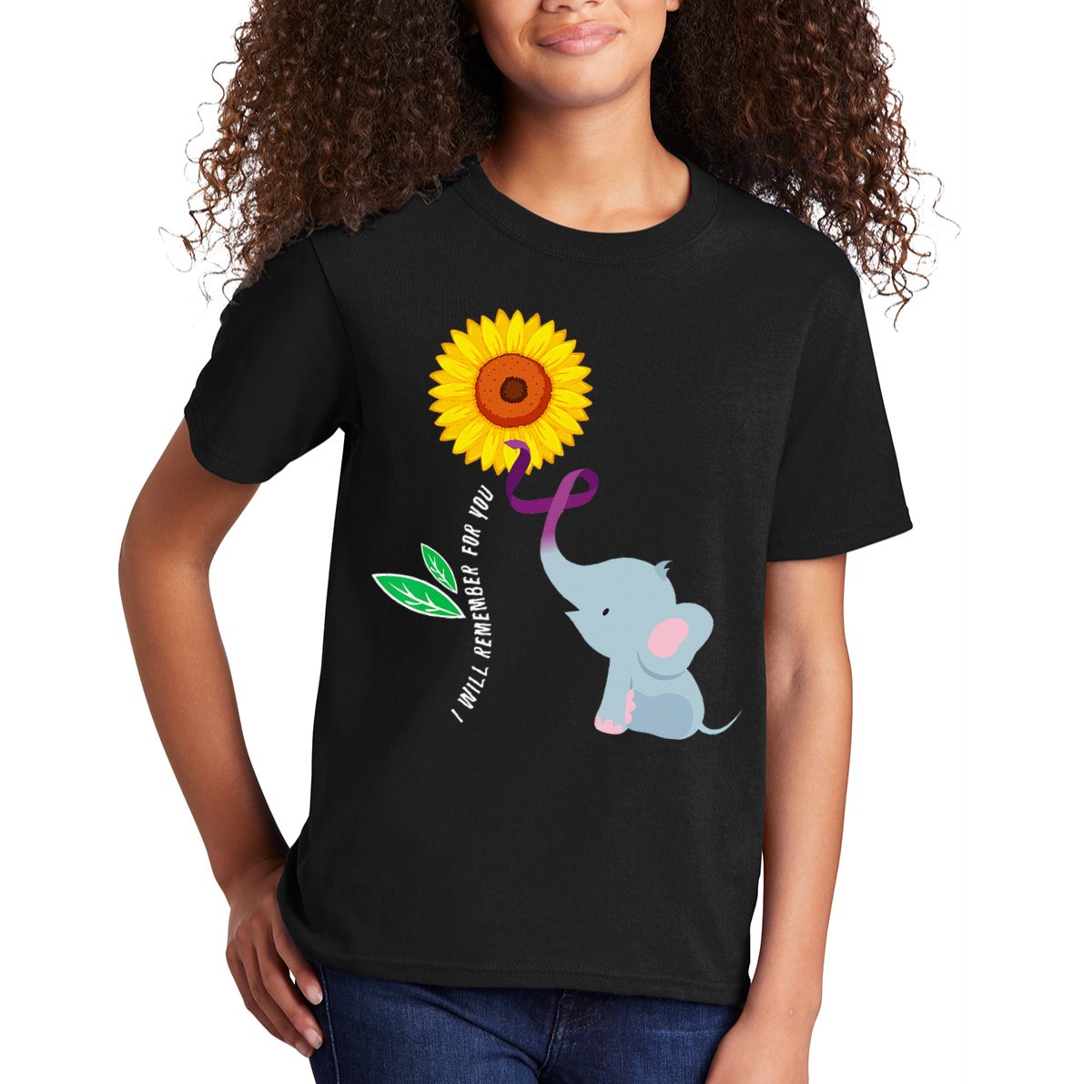 I Will Remember For You ALZ Dementia Alzheimers Awareness Kids T-Shirt
