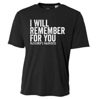 I Will Remember For You Dementia Alzheimers Awareness Cooling Performance Crew T-Shirt