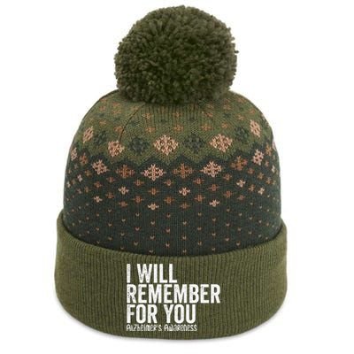 I Will Remember For You Dementia Alzheimers Awareness The Baniff Cuffed Pom Beanie