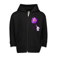 I Will Remember For You Elephant Alzheimers Awareness Toddler Zip Fleece Hoodie