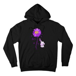 I Will Remember For You Elephant Alzheimers Awareness Hoodie