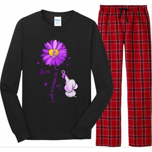 I Will Remember For You Elephant Alzheimers Awareness Long Sleeve Pajama Set