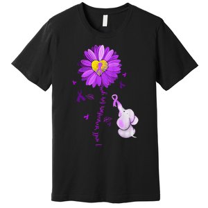 I Will Remember For You Elephant Alzheimers Awareness Premium T-Shirt