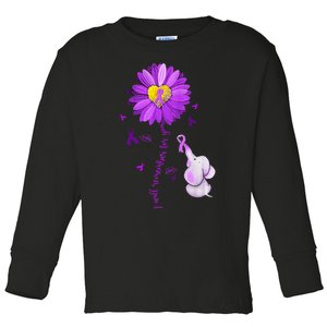 I Will Remember For You Elephant Alzheimers Awareness Toddler Long Sleeve Shirt