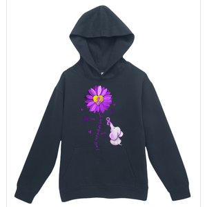 I Will Remember For You Elephant Alzheimers Awareness Urban Pullover Hoodie