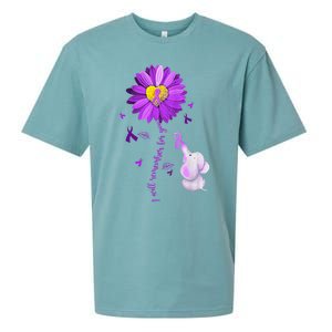 I Will Remember For You Elephant Alzheimers Awareness Sueded Cloud Jersey T-Shirt