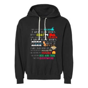 I Will Read Books On A Boat & Everywhere Reading Kid Garment-Dyed Fleece Hoodie