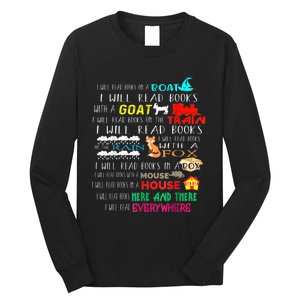 I Will Read Books On A Boat & Everywhere Reading Kid Long Sleeve Shirt