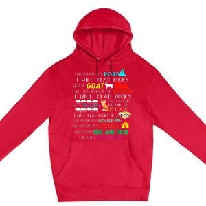 I Will Read Books On A Boat & Everywhere Reading Kid Premium Pullover Hoodie