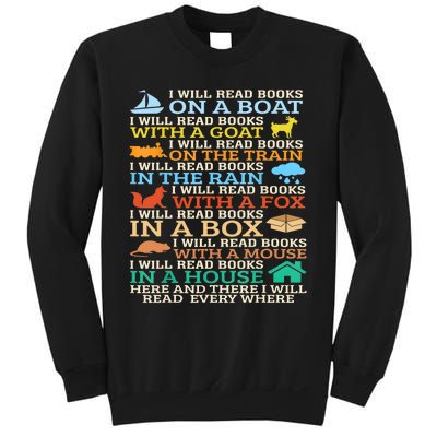 I Will Read Books On A Boat And Everywhere Reading Gifts Sweatshirt