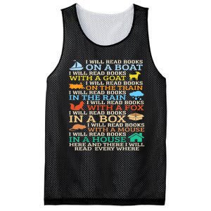 I Will Read Books On A Boat And Everywhere Reading Gifts Mesh Reversible Basketball Jersey Tank