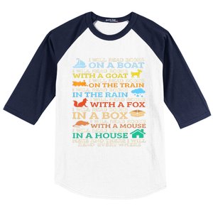 I Will Read Books On A Boat And Everywhere Reading Gifts Baseball Sleeve Shirt