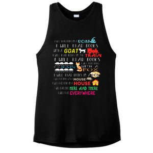 I Will Read Books On A Boat & Everywhere Reading Gifts Ladies PosiCharge Tri-Blend Wicking Tank