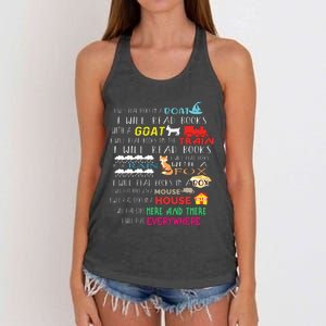 I Will Read Books On A Boat & Everywhere Reading Gifts Women's Knotted Racerback Tank