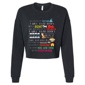 I Will Read Books On A Boat & Everywhere Reading Gifts Cropped Pullover Crew