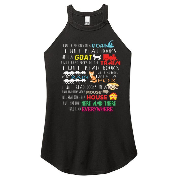 I Will Read Books On A Boat & Everywhere Reading Gifts Women's Perfect Tri Rocker Tank